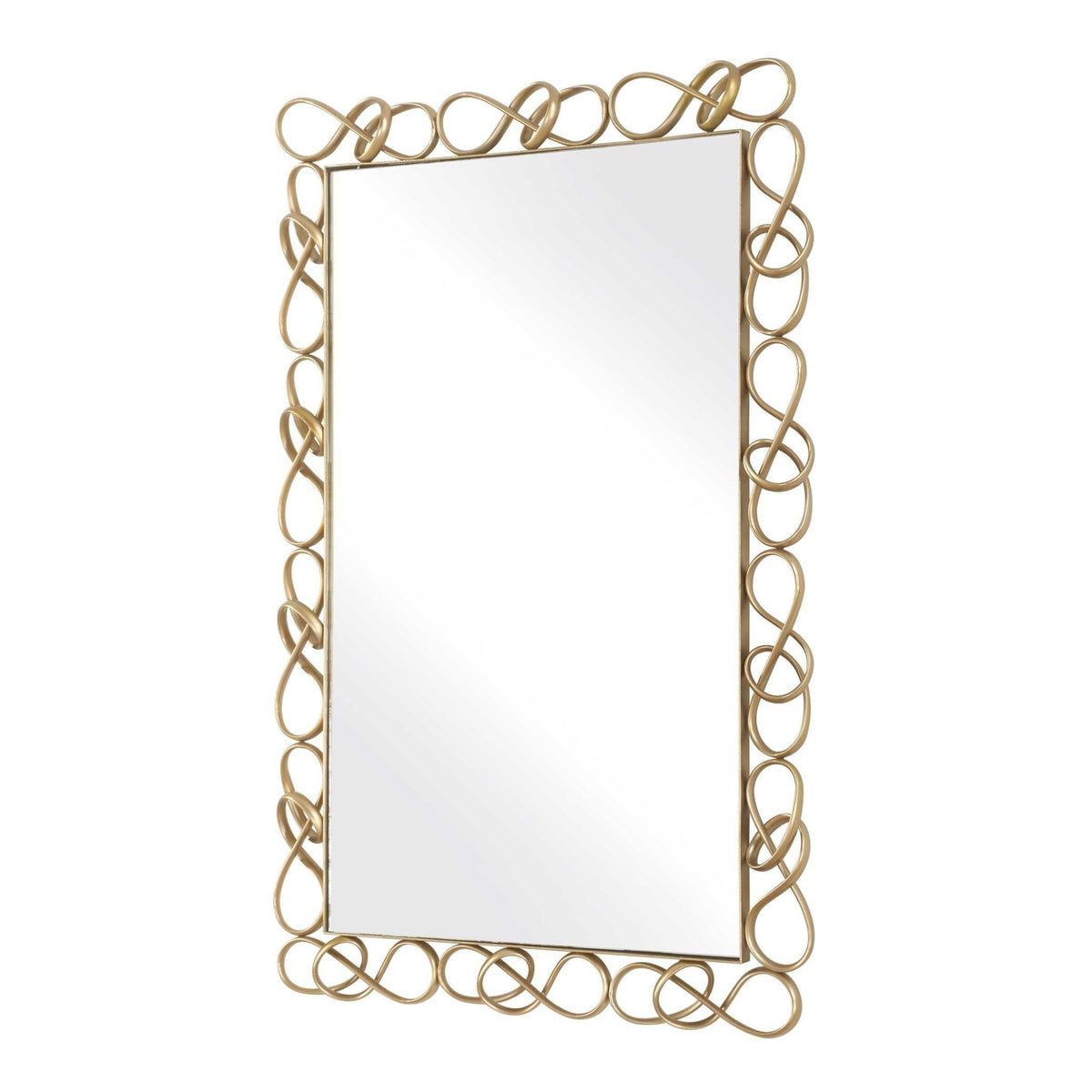 Twist It Antique Brass Mirror Mirrors| Uttermost