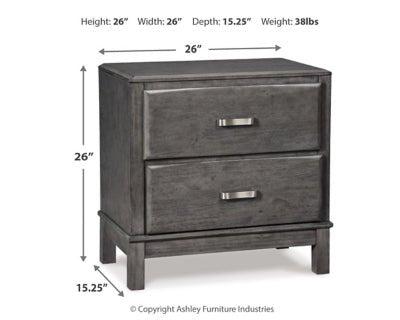 TWO DRAWER NIGHT STAND - Al Rugaib Furniture