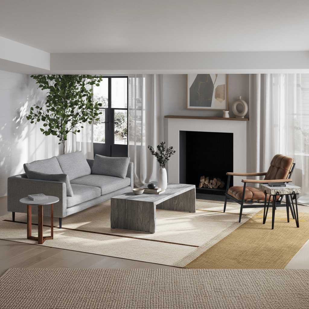 Tyrell Coffee Table Grey Sandblast Coffee Tables| Moe's Home