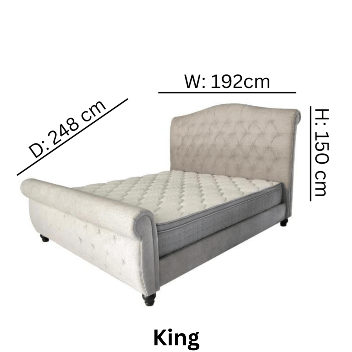 UG Beige Bed - King
