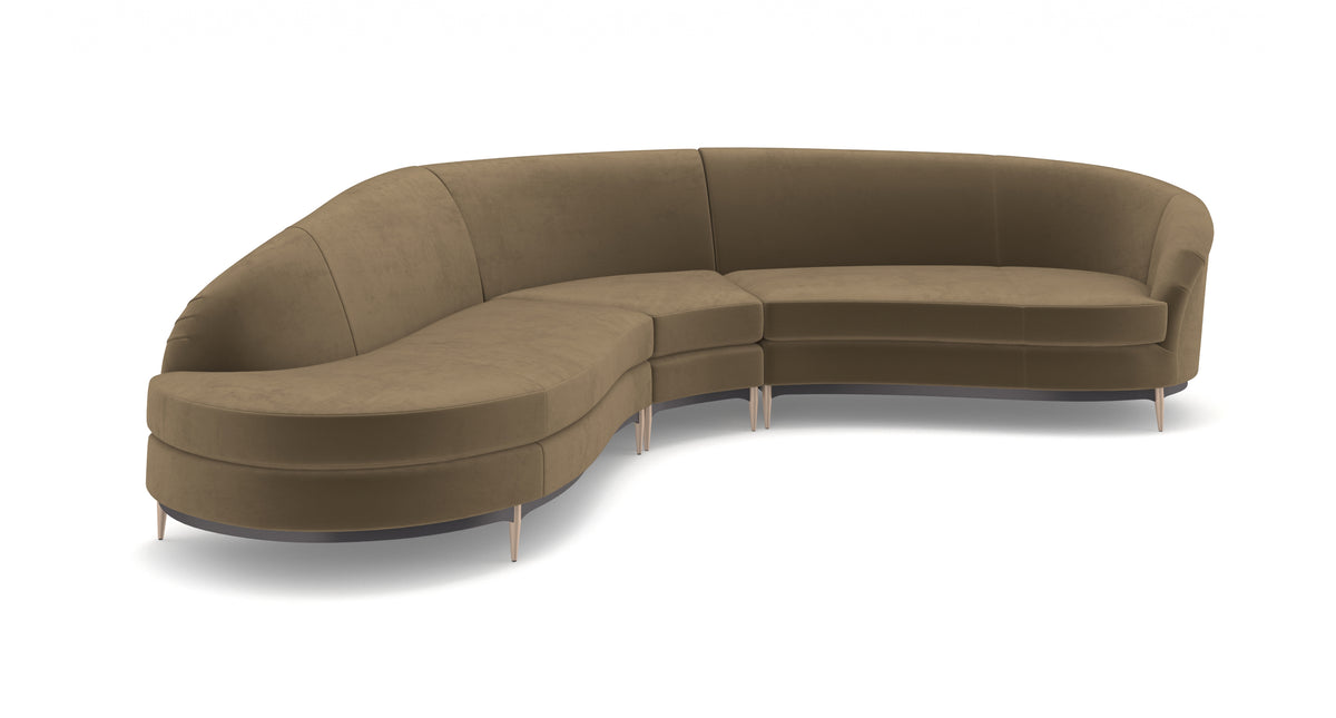 Classic Upholstery - * Three'S Company  3Pc Sectional