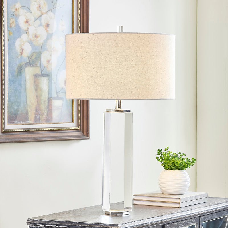 29.5"H Eclipse Black Crystal Table Lamp Table Lamps| Crestview