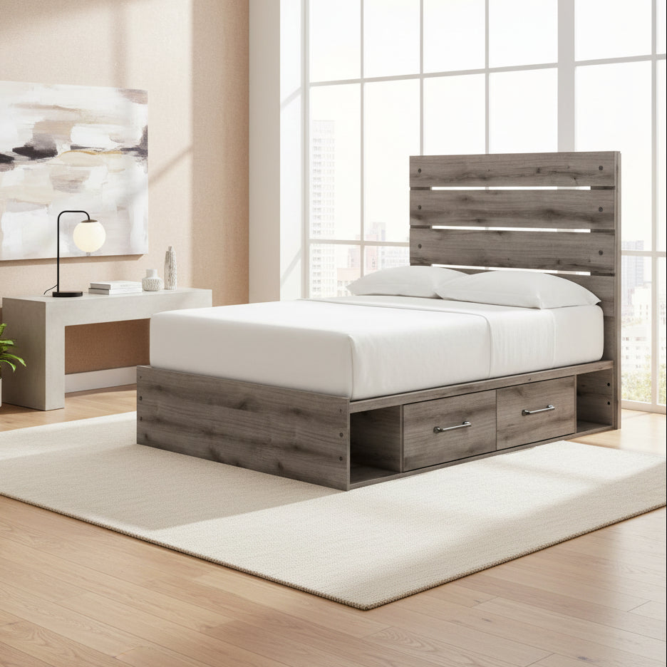 Urbanoore Full Panel Bed with Storage Beds| Ashley Homestore