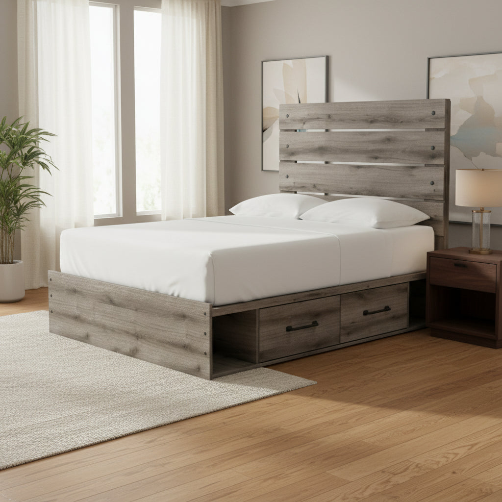 Urbanoore Full Panel Storage Bed Beds| Ashley Homestore