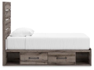 Urbanoore Twin Panel Bed with Storage - Al Rugaib Furniture