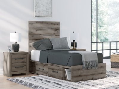 Urbanoore Twin Panel Bed with Storage - Al Rugaib Furniture