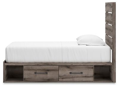 Urbanoore Twin Panel Bed with Storage - Al Rugaib Furniture