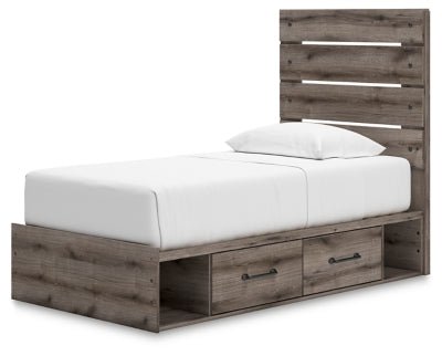 Urbanoore Twin Panel Bed with Storage - Al Rugaib Furniture