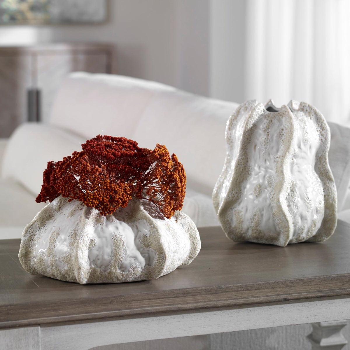 Urchin Vases, S/2 Vases and Jars| Uttermost