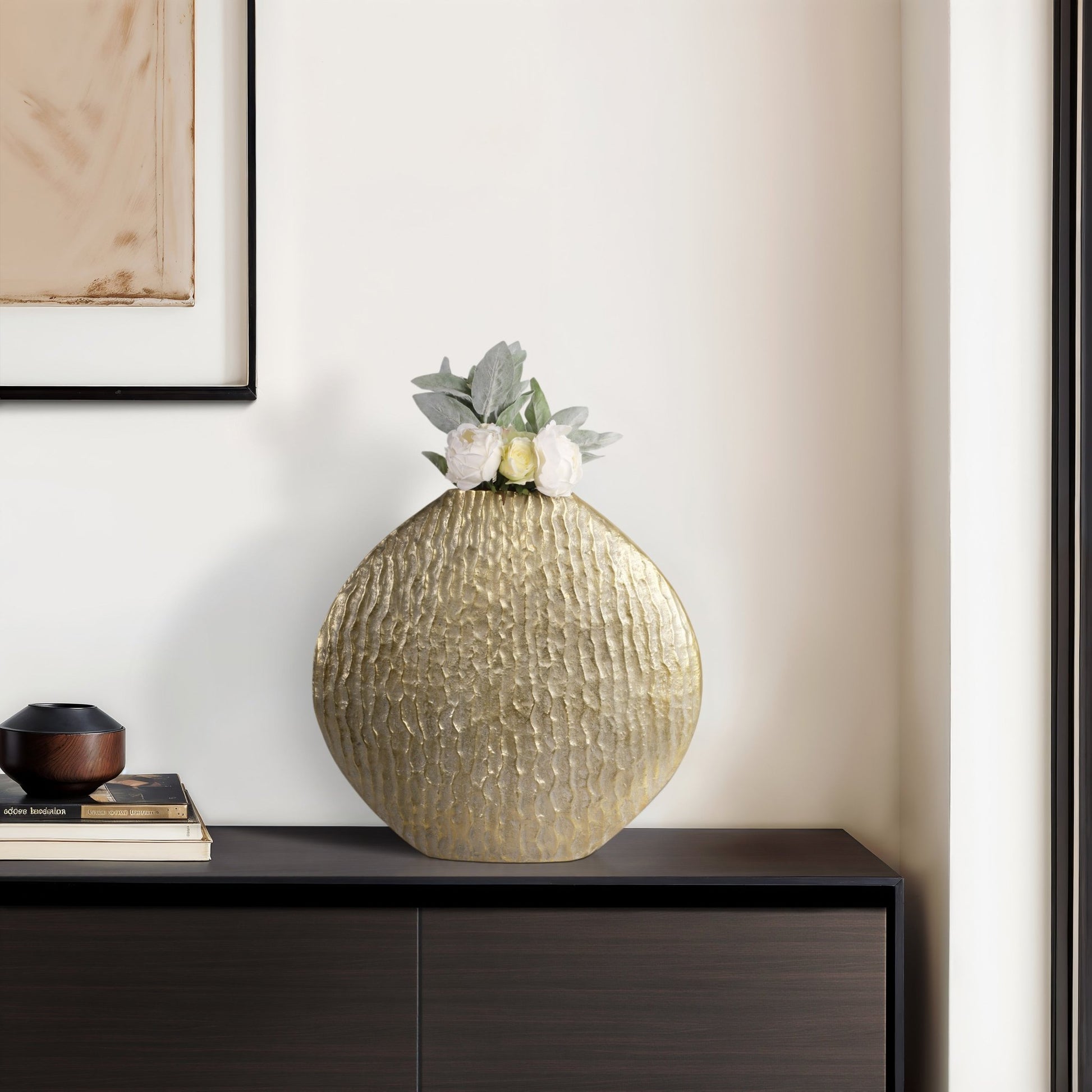 Utica Metal Vase, Gold Vases and Jars| Sagebrook Home