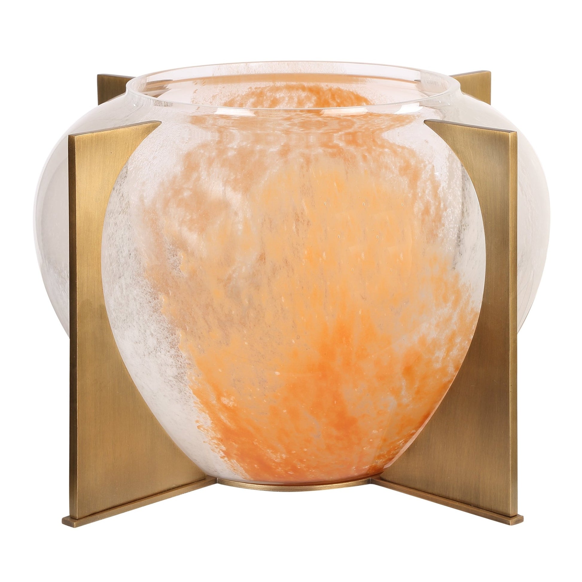 Uttermost Amber Swirl Vase Vases and Jars| Uttermost