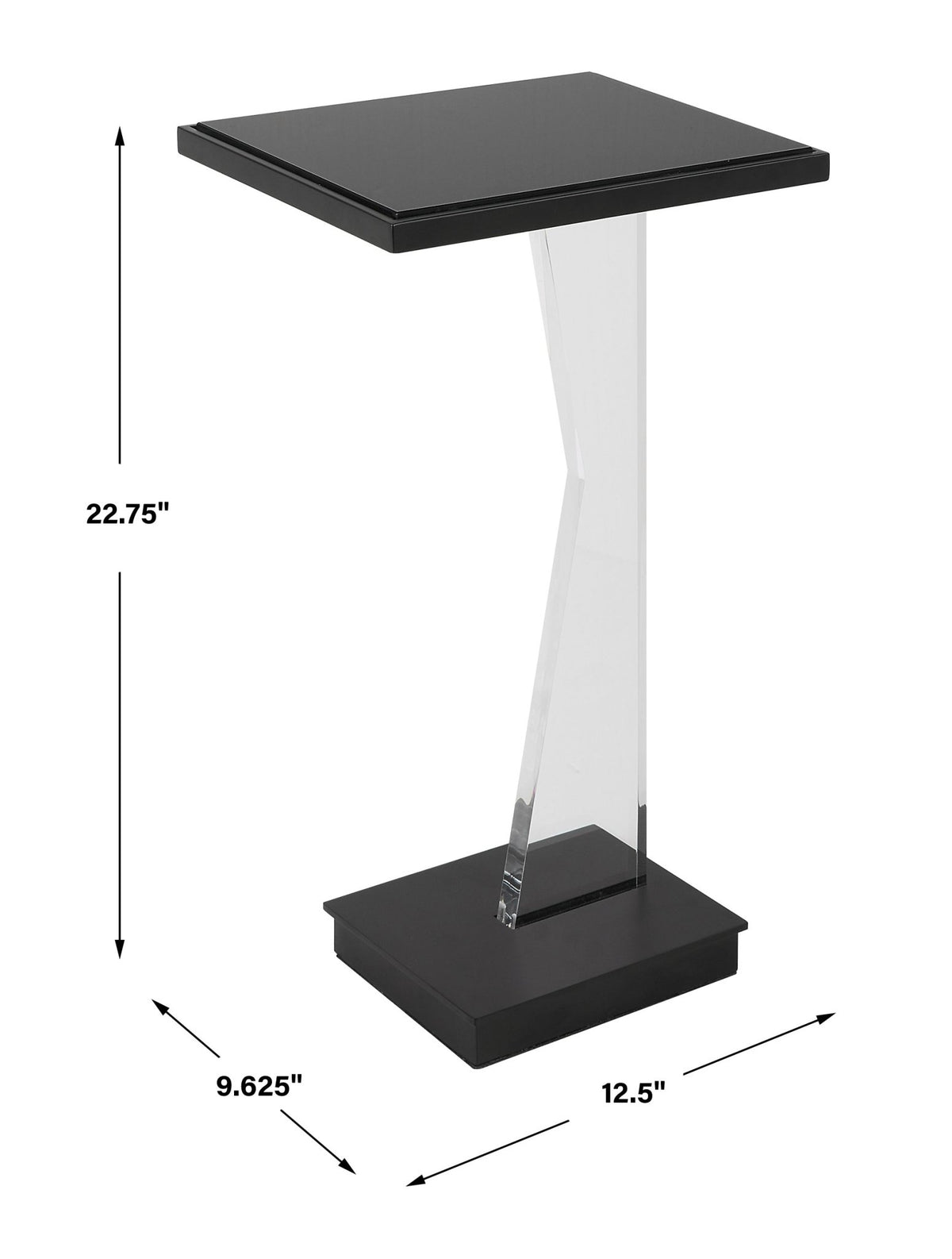 Uttermost Angle Contemporary Accent Table Accent & End Tables| Uttermost