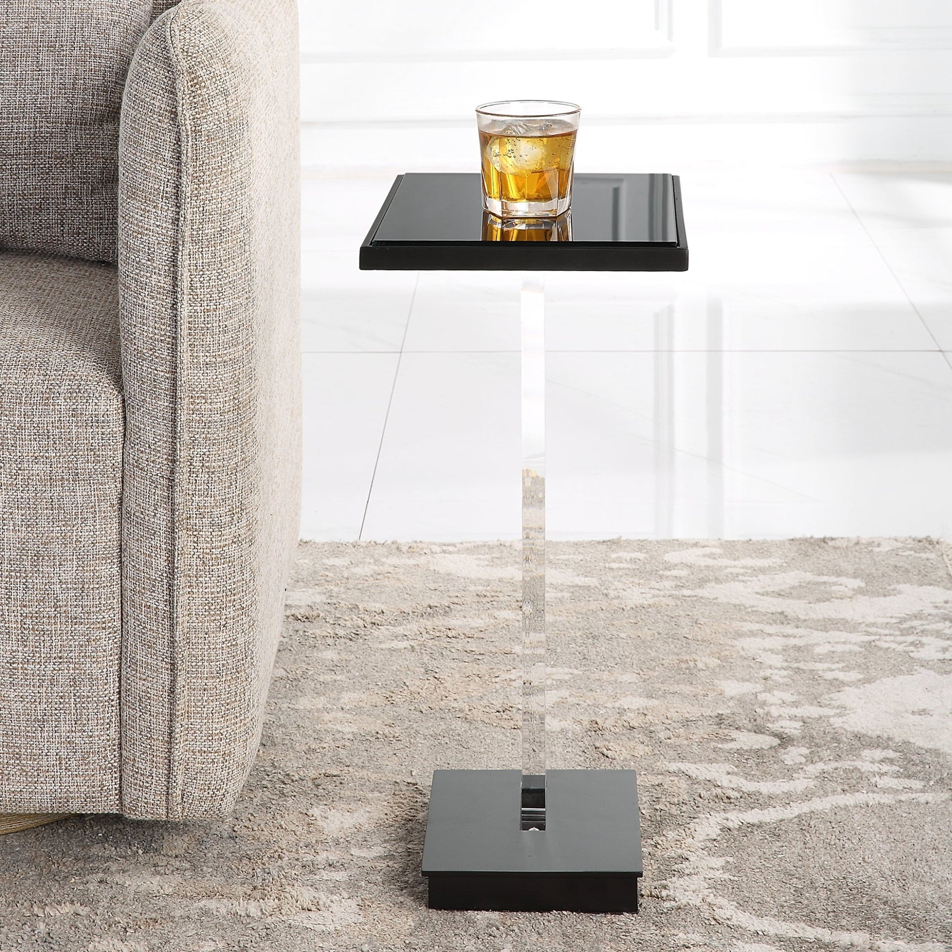 Uttermost Angle Contemporary Accent Table Accent & End Tables| Uttermost