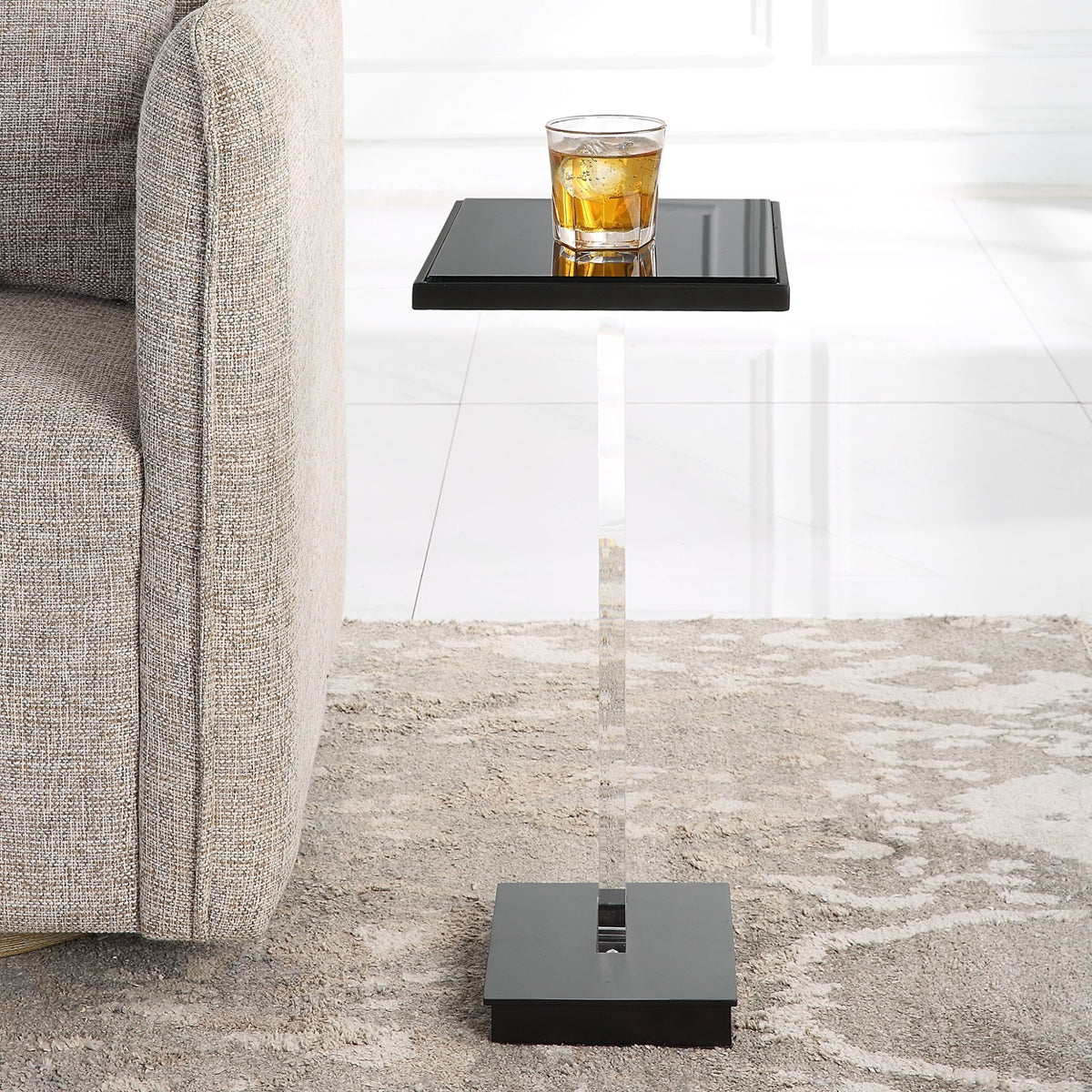 Uttermost Angle Contemporary Accent Table Accent & End Tables| Uttermost