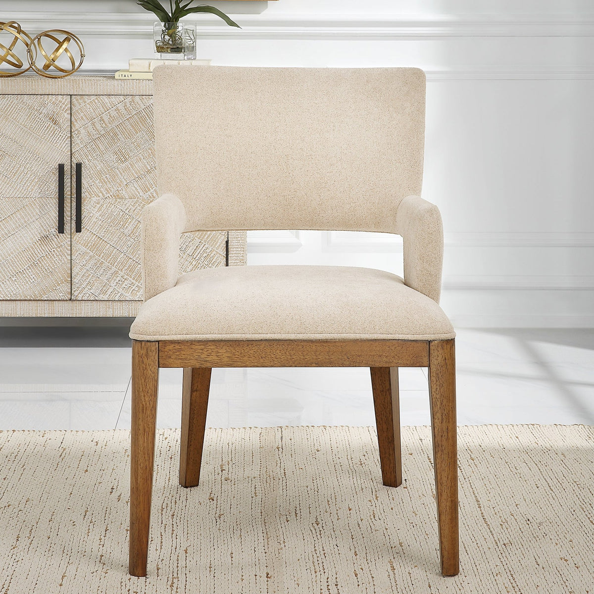 Uttermost Aspect Mid-Century Dining Chair Table Decors| Uttermost