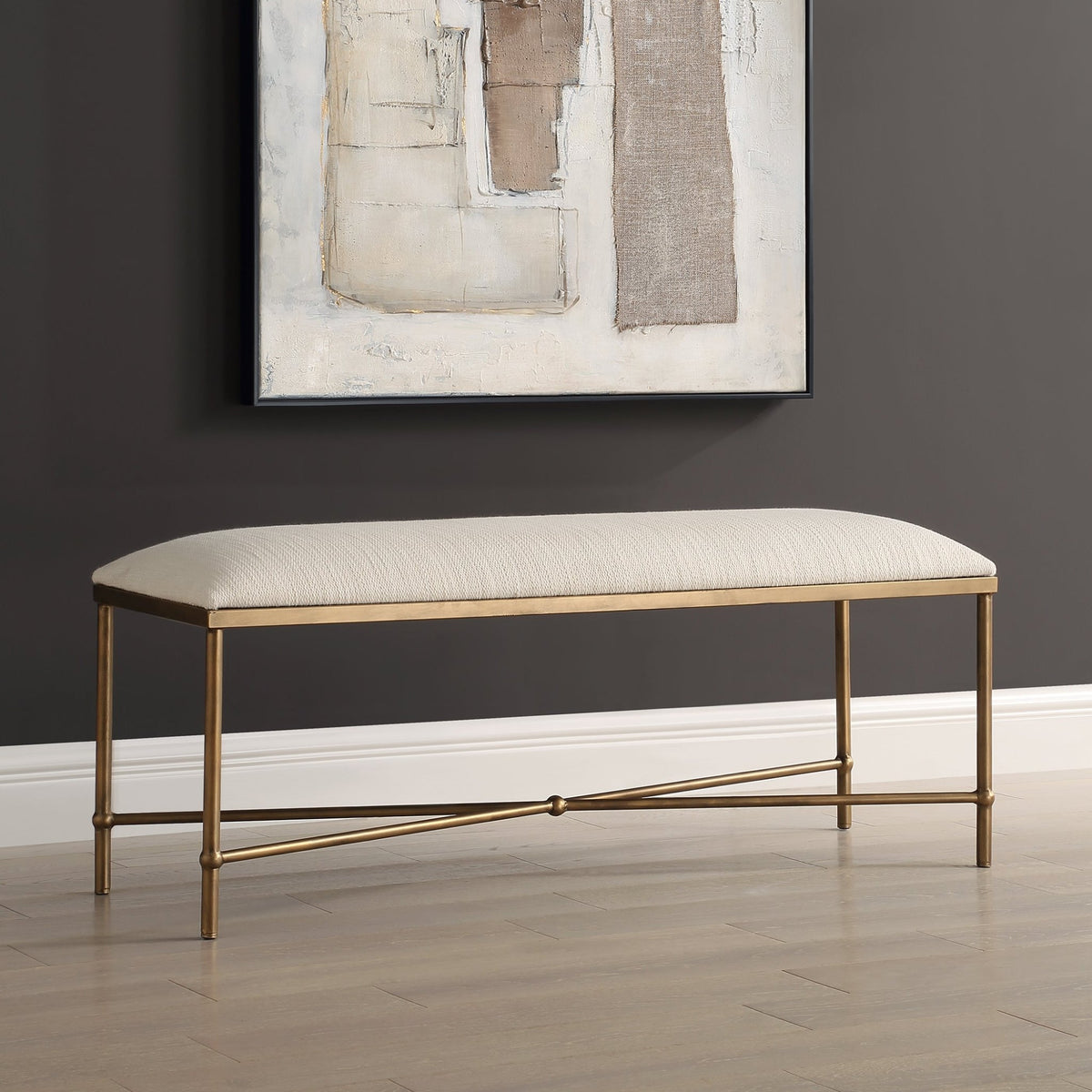 Uttermost Avenham Gold Bench Benches| Uttermost