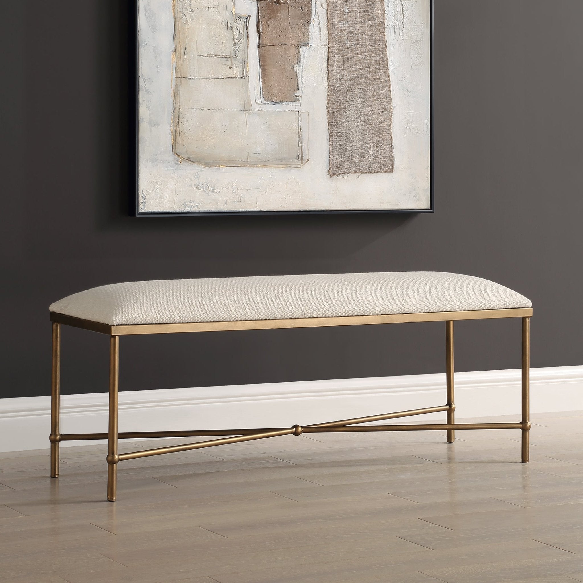 Uttermost Avenham Gold Bench Benches| Uttermost