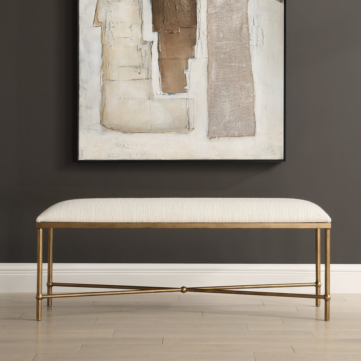 Uttermost Avenham Gold Bench Benches| Uttermost