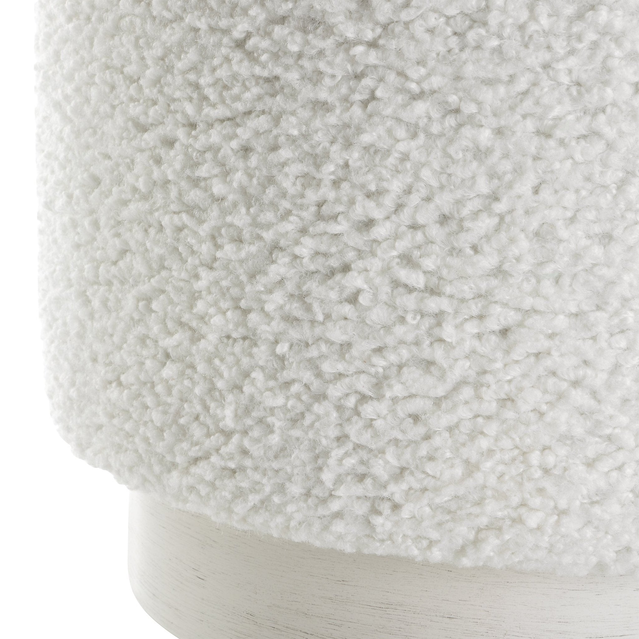 Uttermost Avila White Ottoman Table Decors| Uttermost