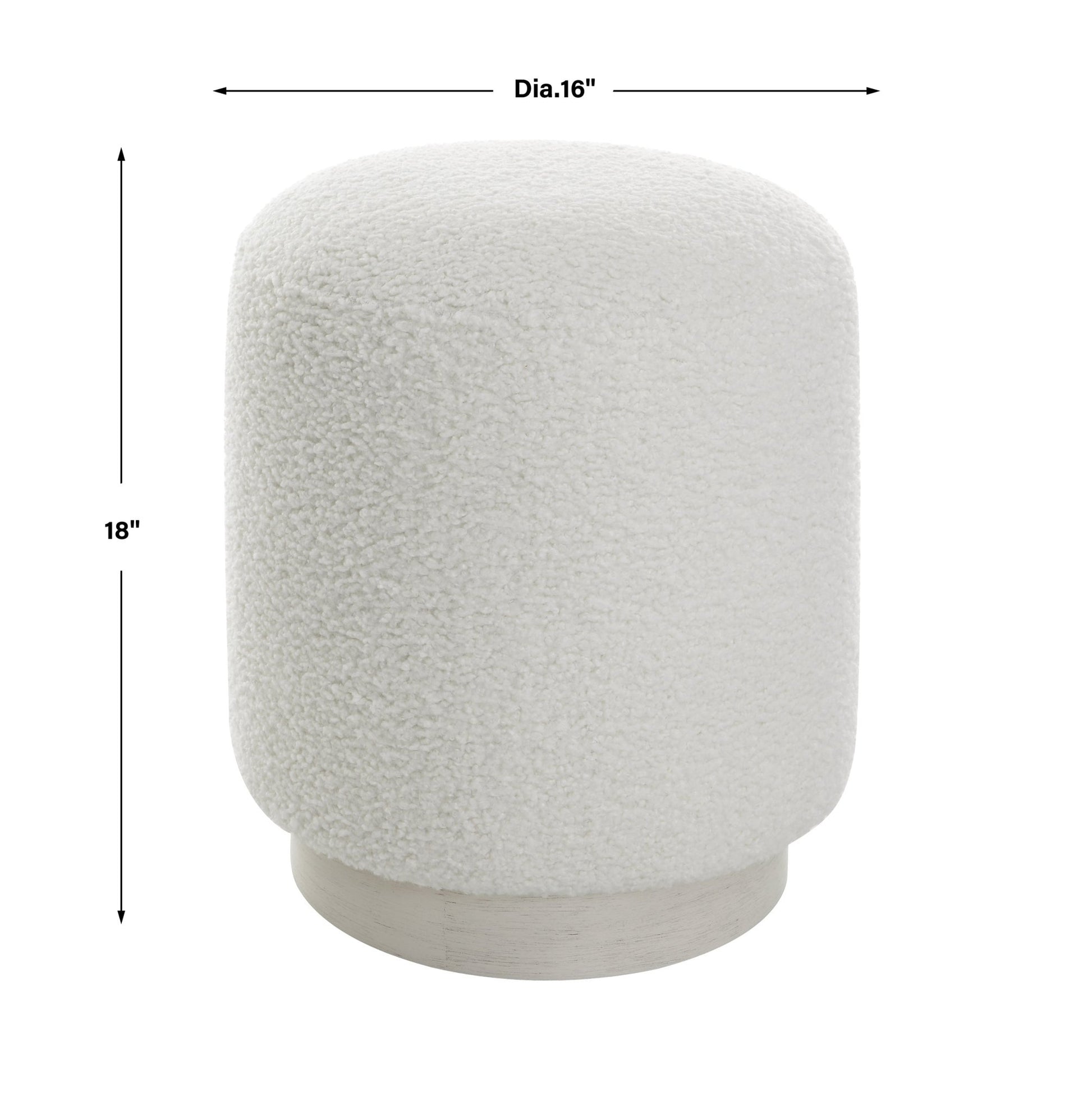 Uttermost Avila White Ottoman Table Decors| Uttermost