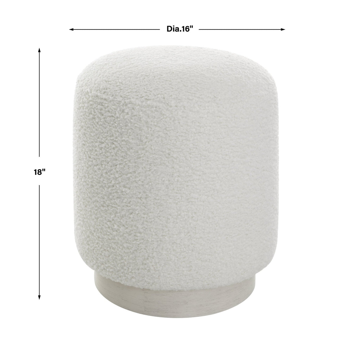 Uttermost Avila White Ottoman Table Decors| Uttermost