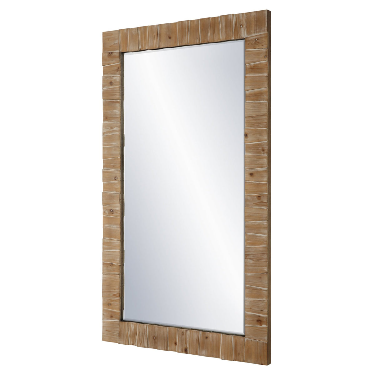 Uttermost Ayanna Gray Washed Wood Mirror Table Decors| Uttermost