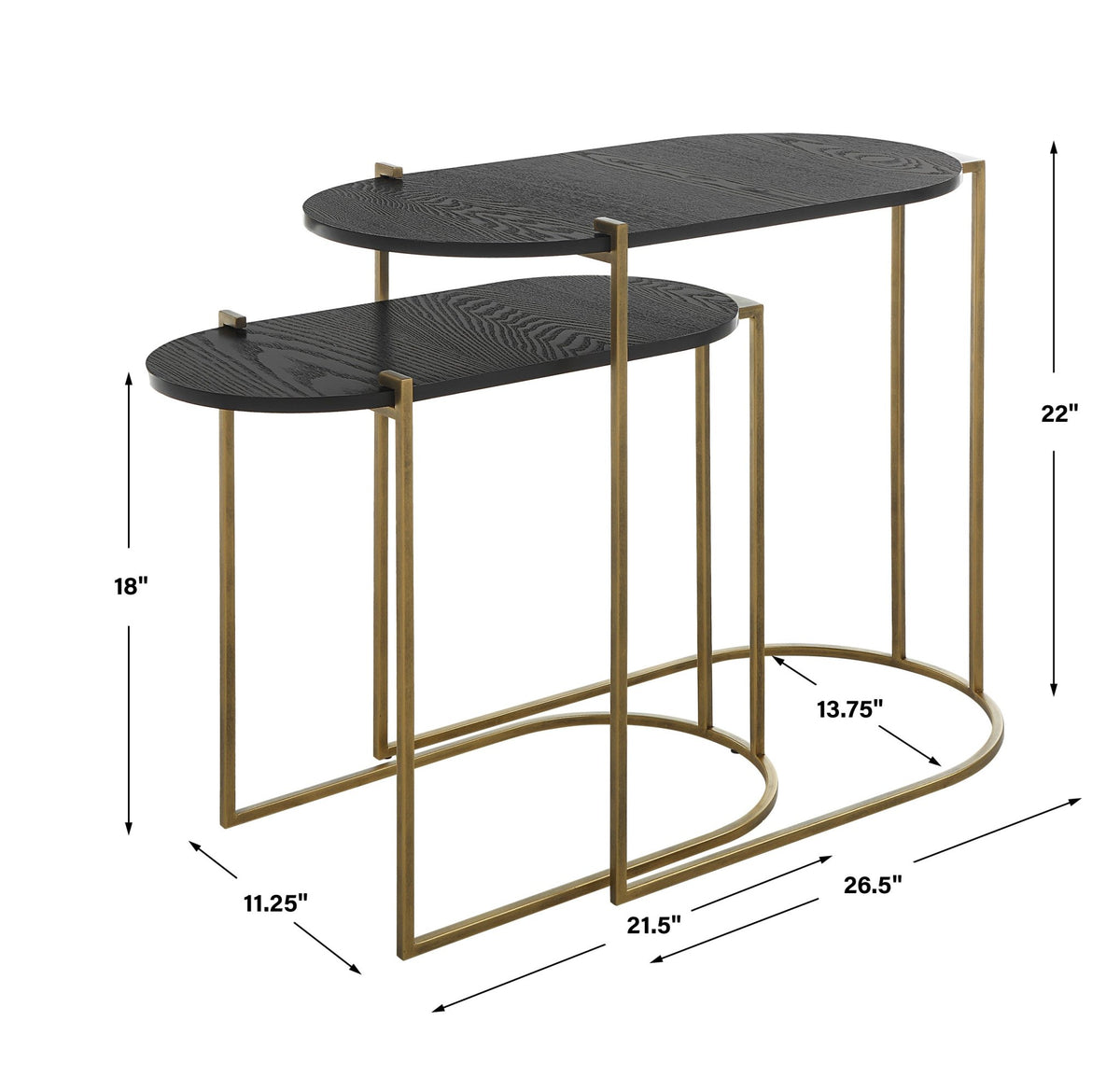 Uttermost Aztec Wood Nesting Tables, Set/2 Nesting Tables| Uttermost