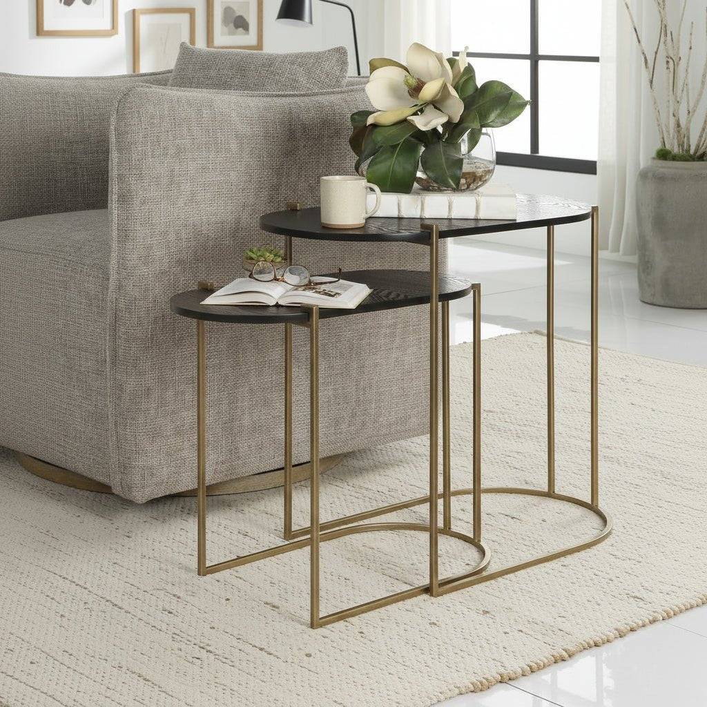 Uttermost Aztec Wood Nesting Tables, Set/2 Nesting Tables| Uttermost
