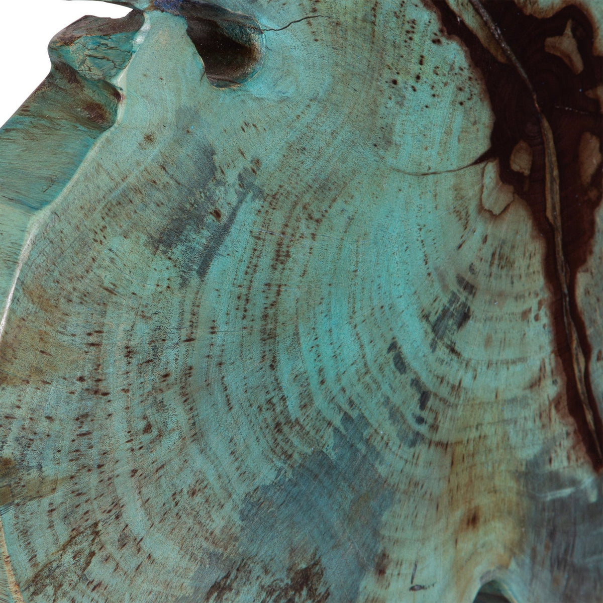Uttermost Bahati Wood Blue Sculpture Table Decors| Uttermost
