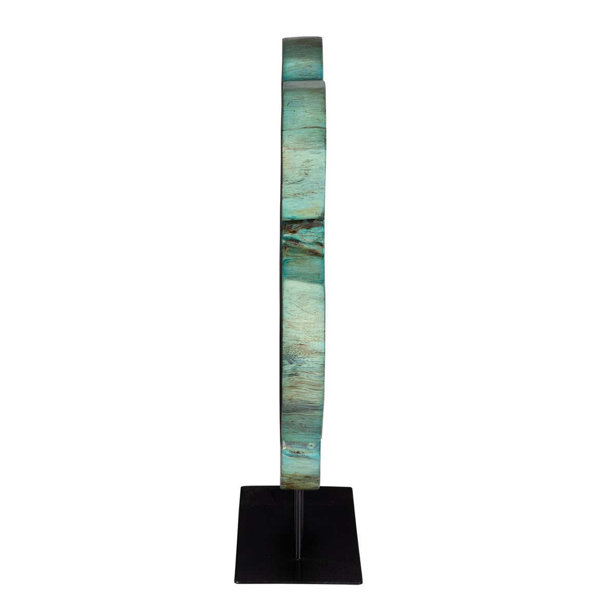 Uttermost Bahati Wood Blue Sculpture Table Decors| Uttermost