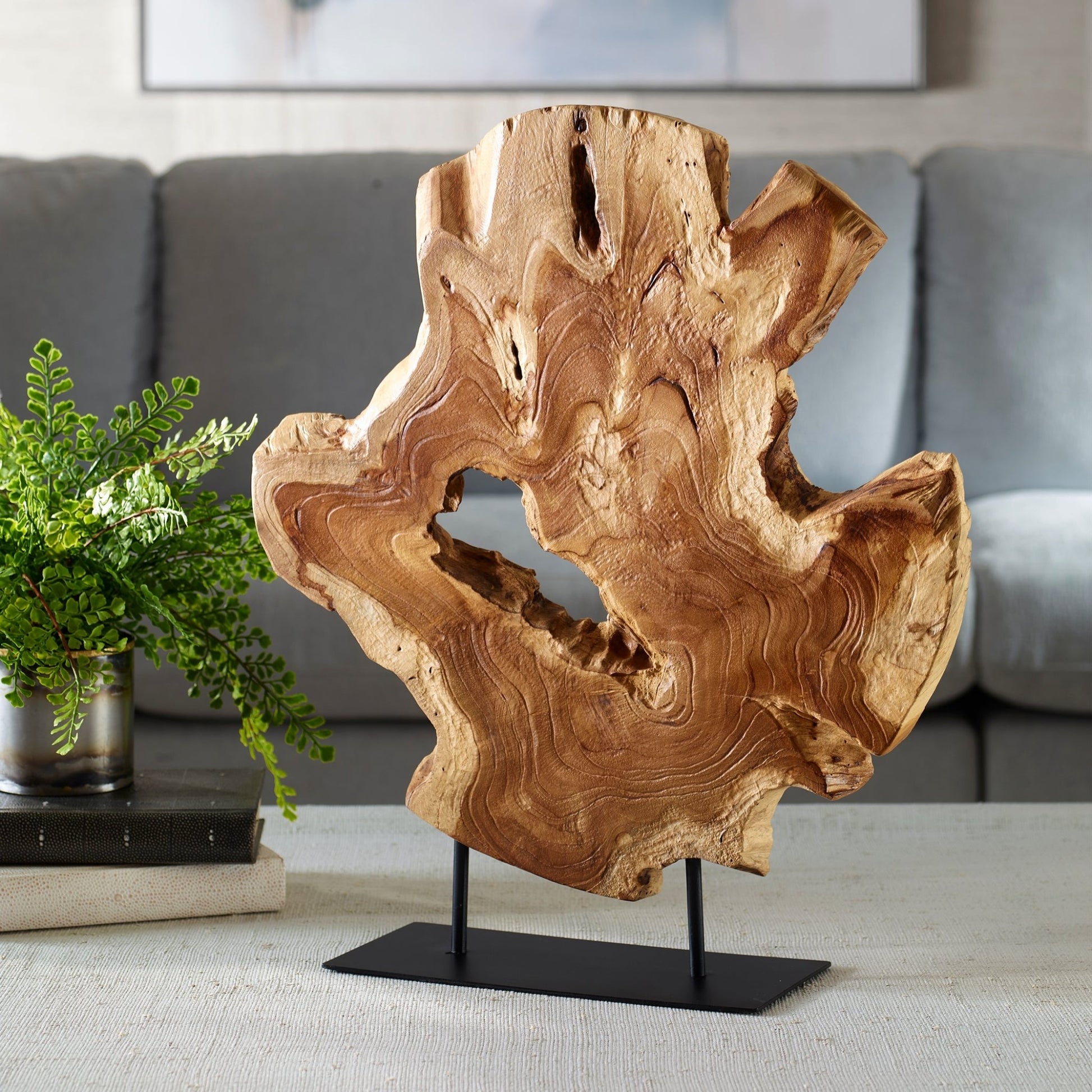 Uttermost Bahati Wood Natural Sculpture Table Decors| Uttermost