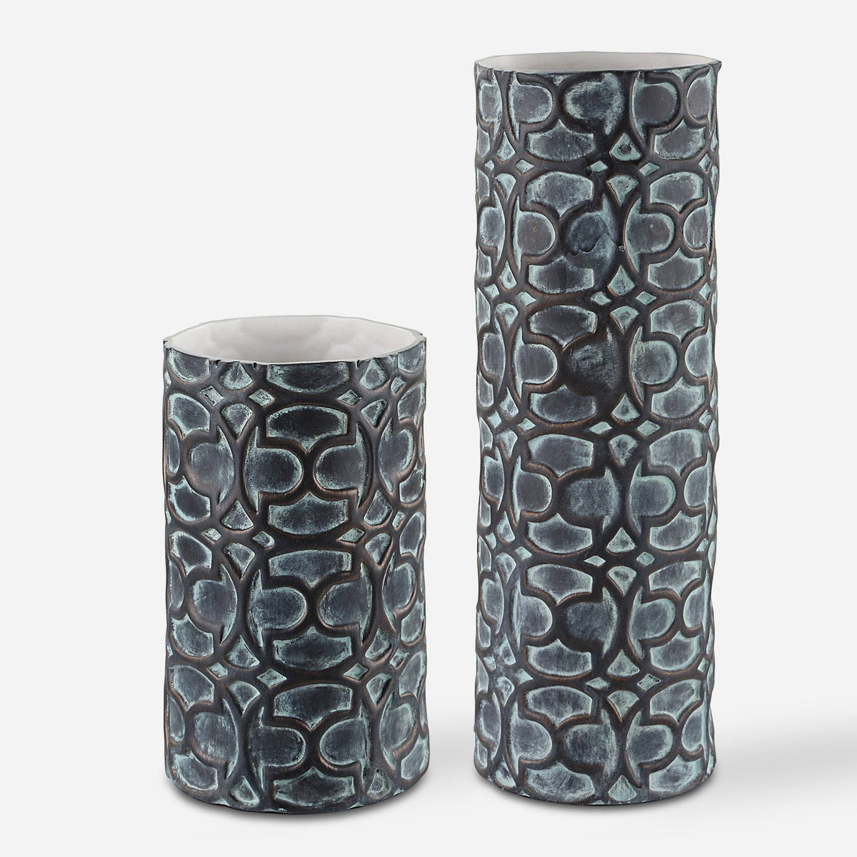 Uttermost Baltra Bronze Patina Vases, S/2 Table Decors| Uttermost