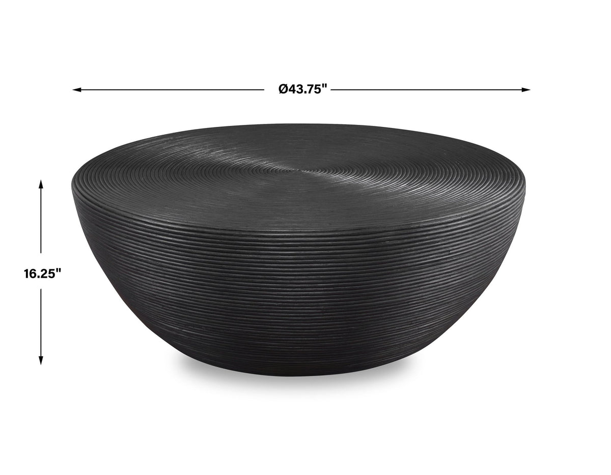 Uttermost Bongo Black Rattan Coffee Table Coffee Tables| Uttermost