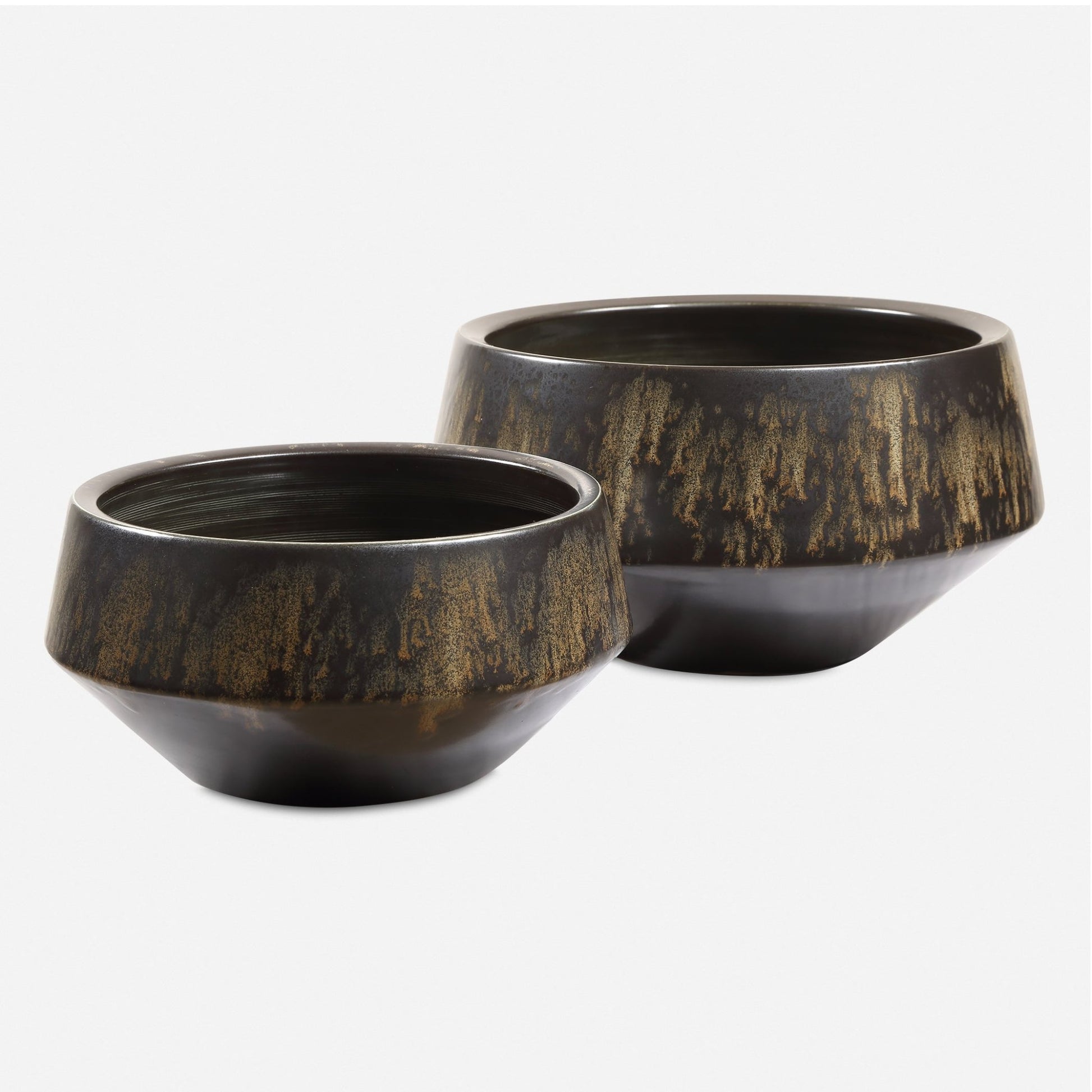 Uttermost Bronze Duo Vases Set/2 Vases and Jars| Uttermost