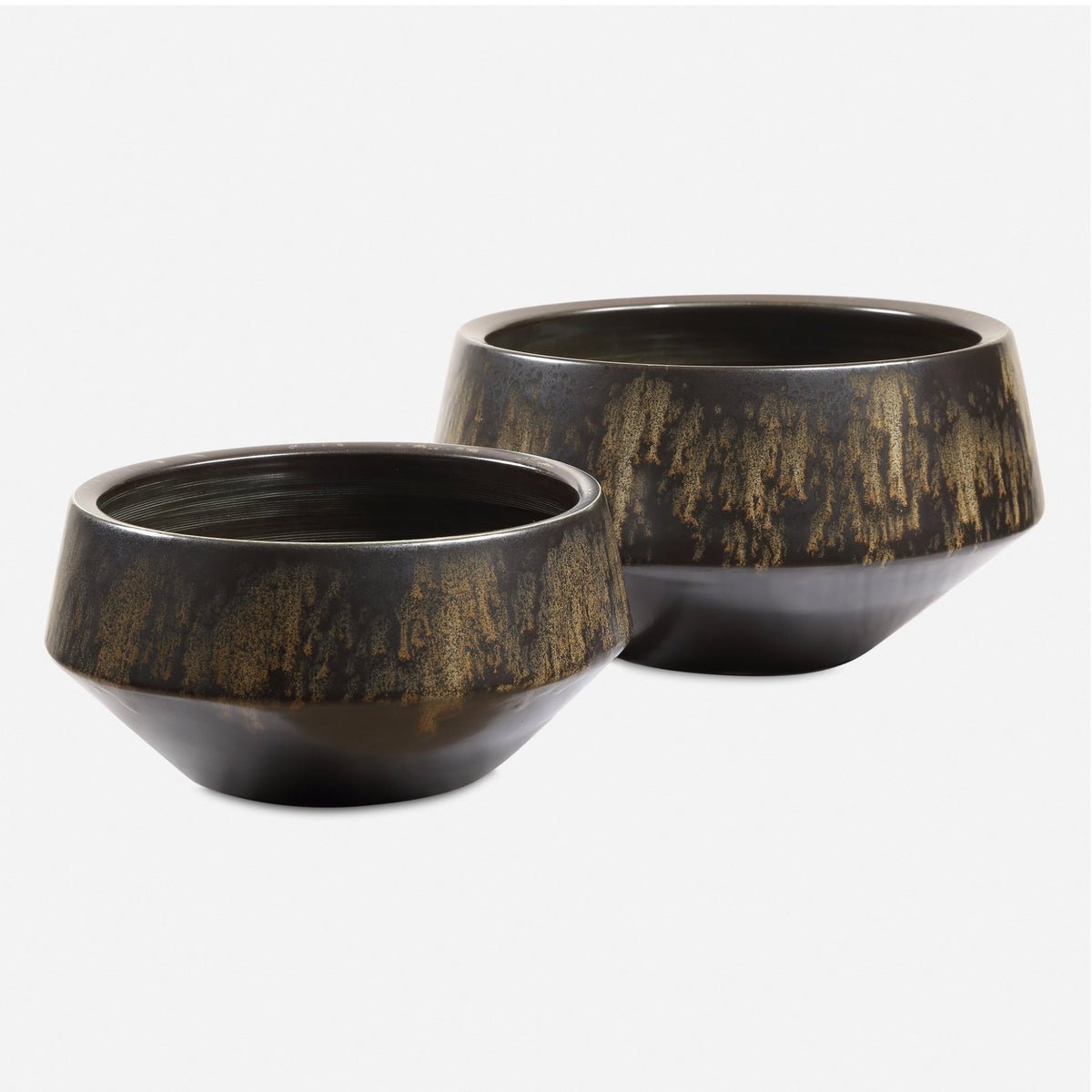 Uttermost Bronze Duo Vases Set/2 Vases and Jars| Uttermost