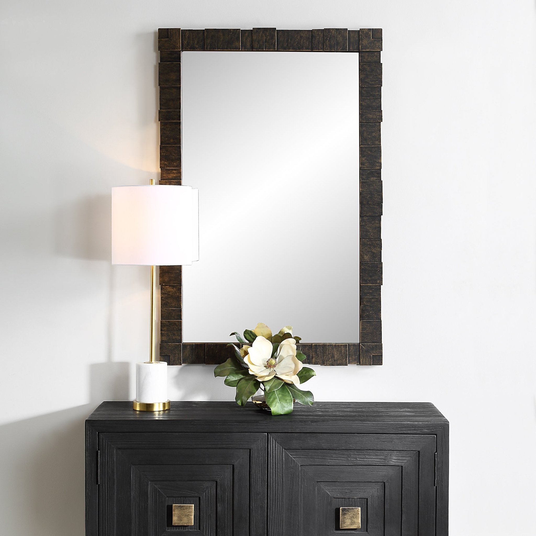 Uttermost Bustelo Dark Bronze Mirror Mirrors| Uttermost