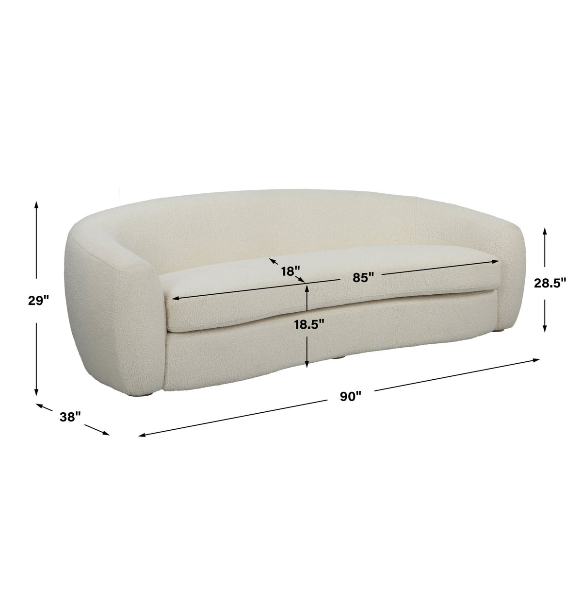 Uttermost Capra Art Deco White Sofa Table Decors| Uttermost