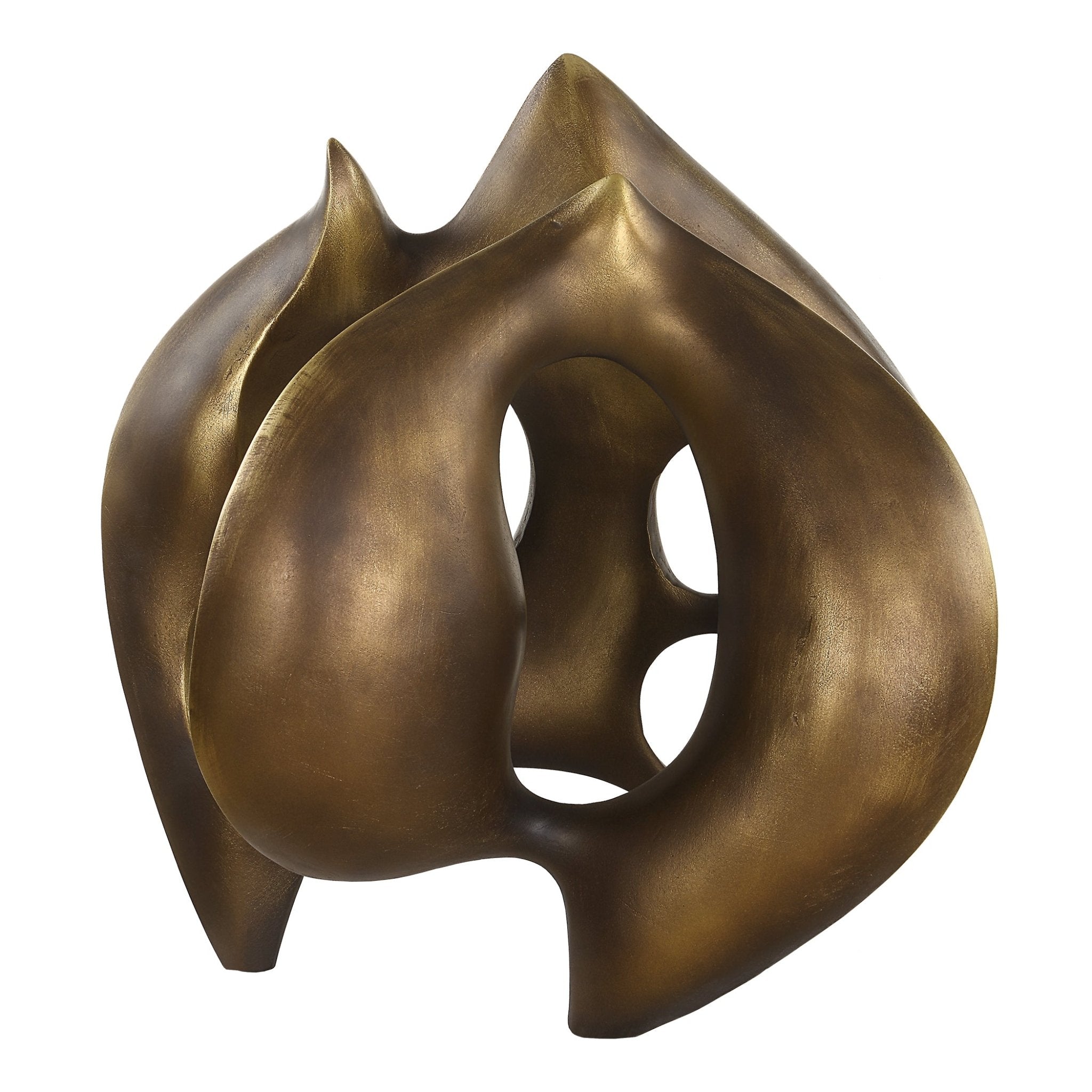 Uttermost Celestial Flow Bronze Sculpture Table Decors| Uttermost