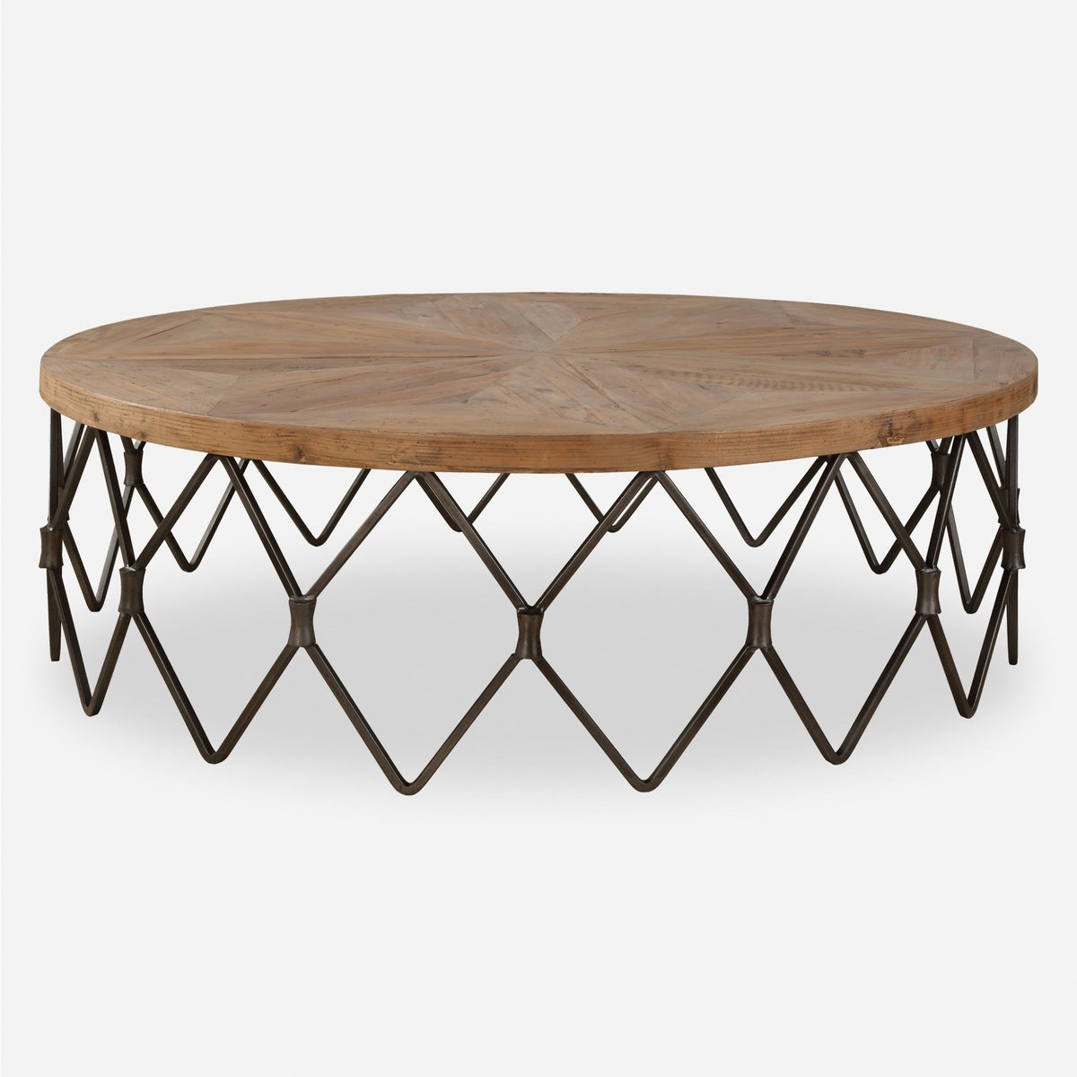 Uttermost Chain Reaction Wooden Coffee Table Table Decors| Uttermost