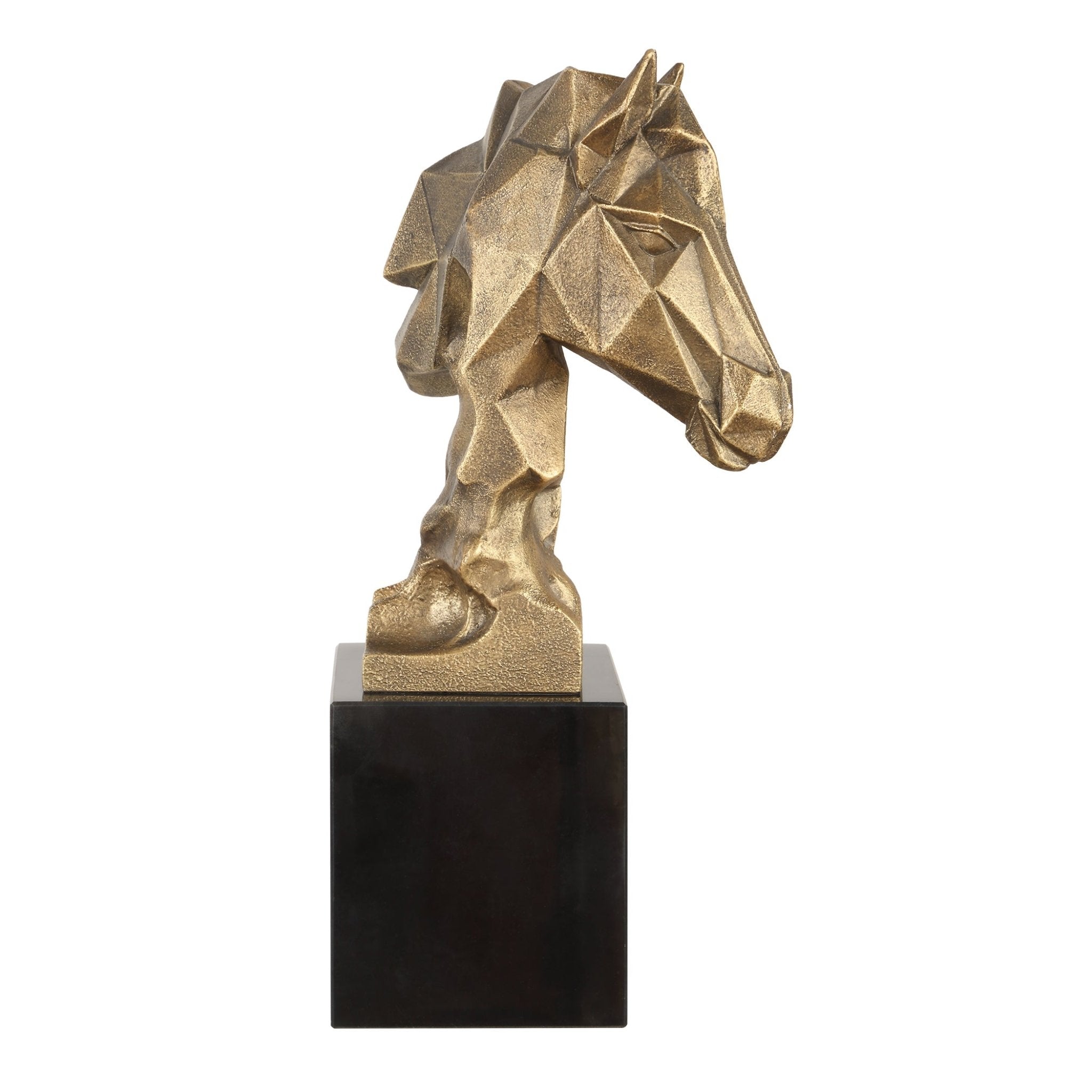 Uttermost Chiseled Horse Bust Sculpture Table Decors| Uttermost