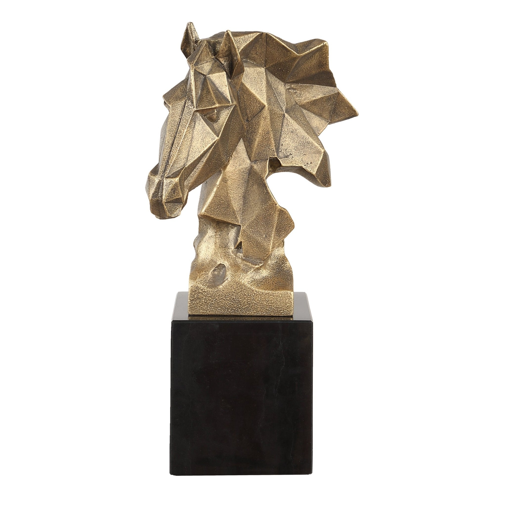 Uttermost Chiseled Horse Bust Sculpture Table Decors| Uttermost