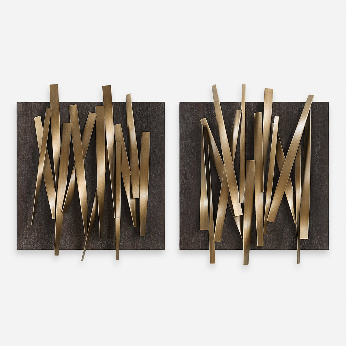 Uttermost Crosshatch Metal Wall Decor Set/2 Wall Art| Uttermost