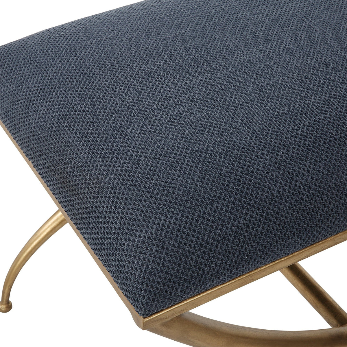 Uttermost Crossing Small Navy Bench Table Decors| Uttermost