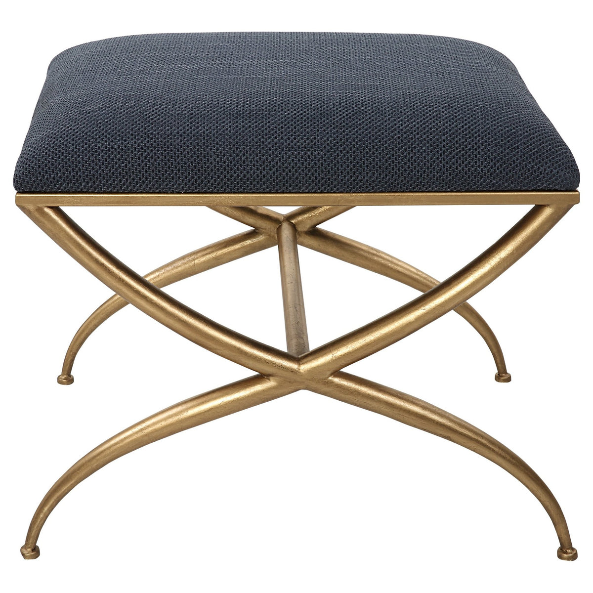 Uttermost Crossing Small Navy Bench Table Decors| Uttermost
