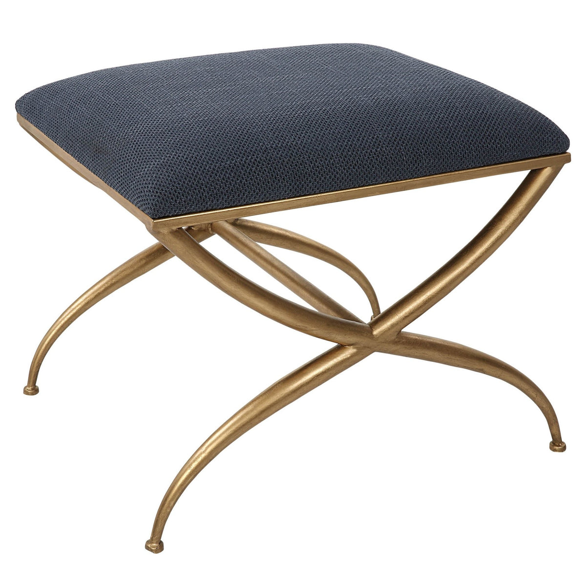 Uttermost Crossing Small Navy Bench Table Decors| Uttermost