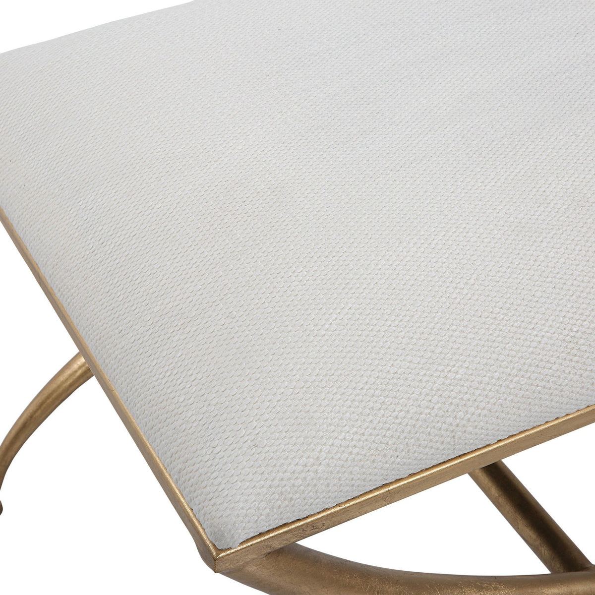 Uttermost Crossing Small White Bench Table Decors| Uttermost