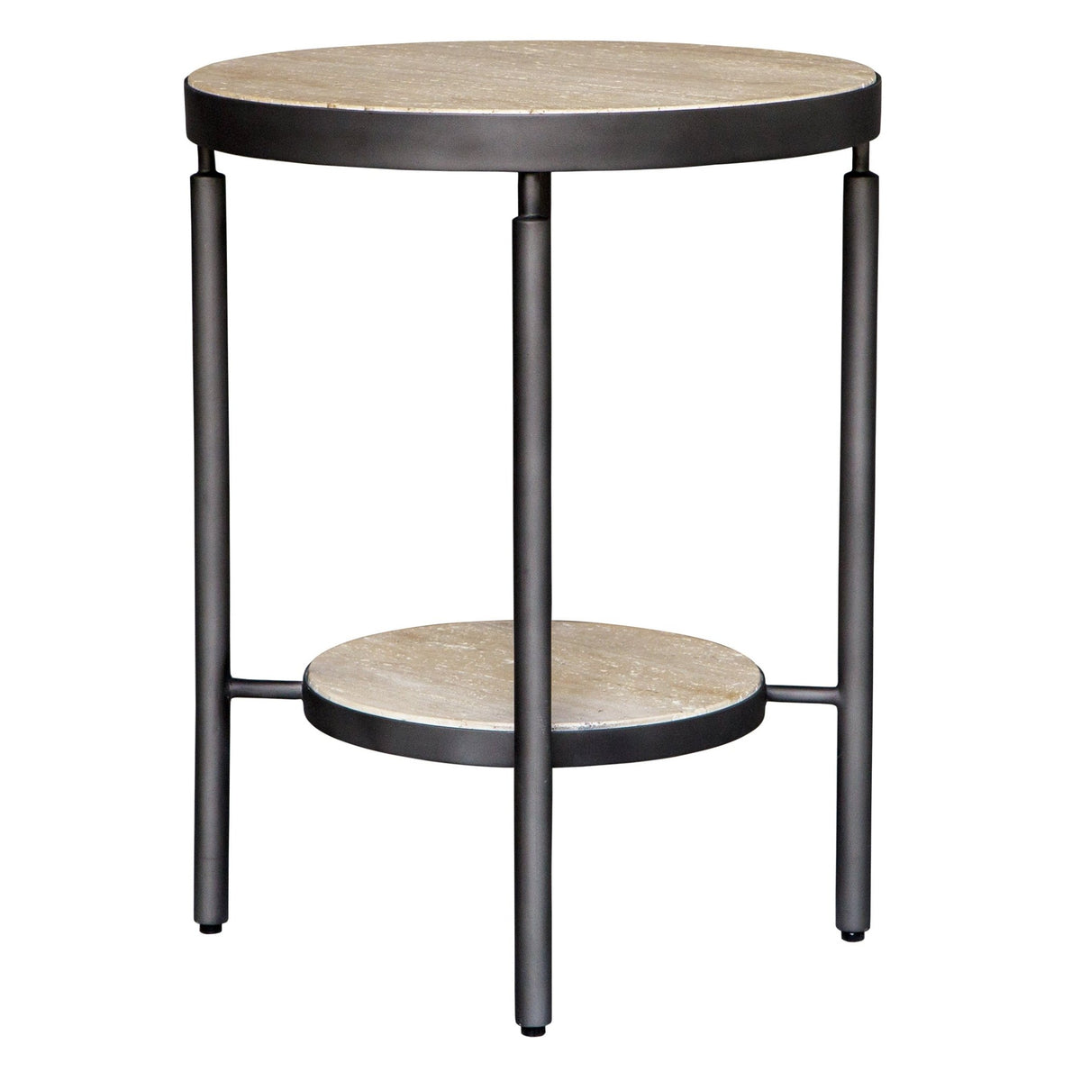 Uttermost Dauntless Travertine Side Table Accent & End Tables| Uttermost