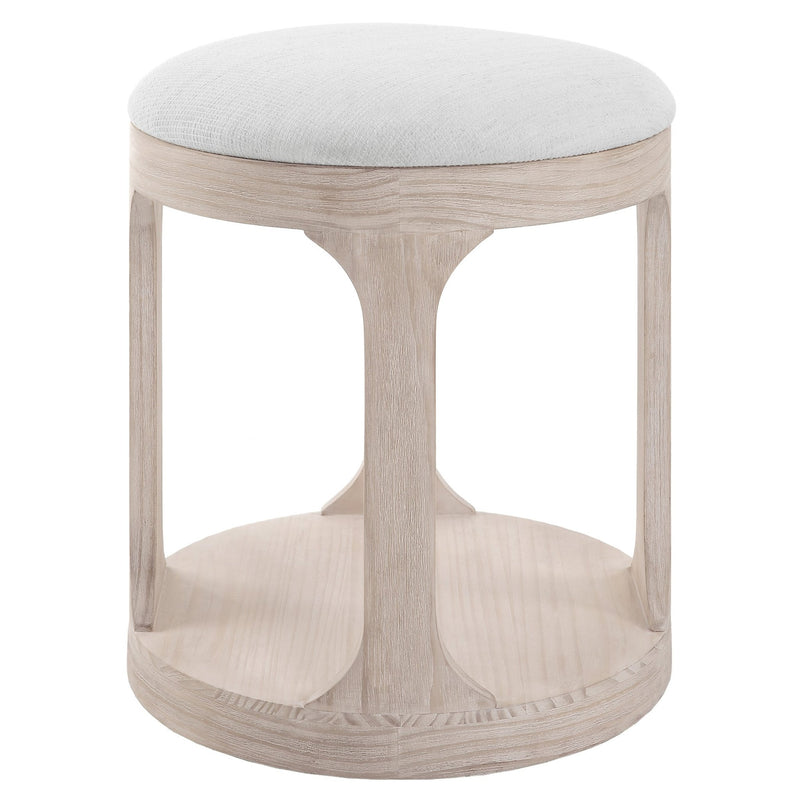 Uttermost Dennen Oak Ottoman - Al Rugaib Furniture
