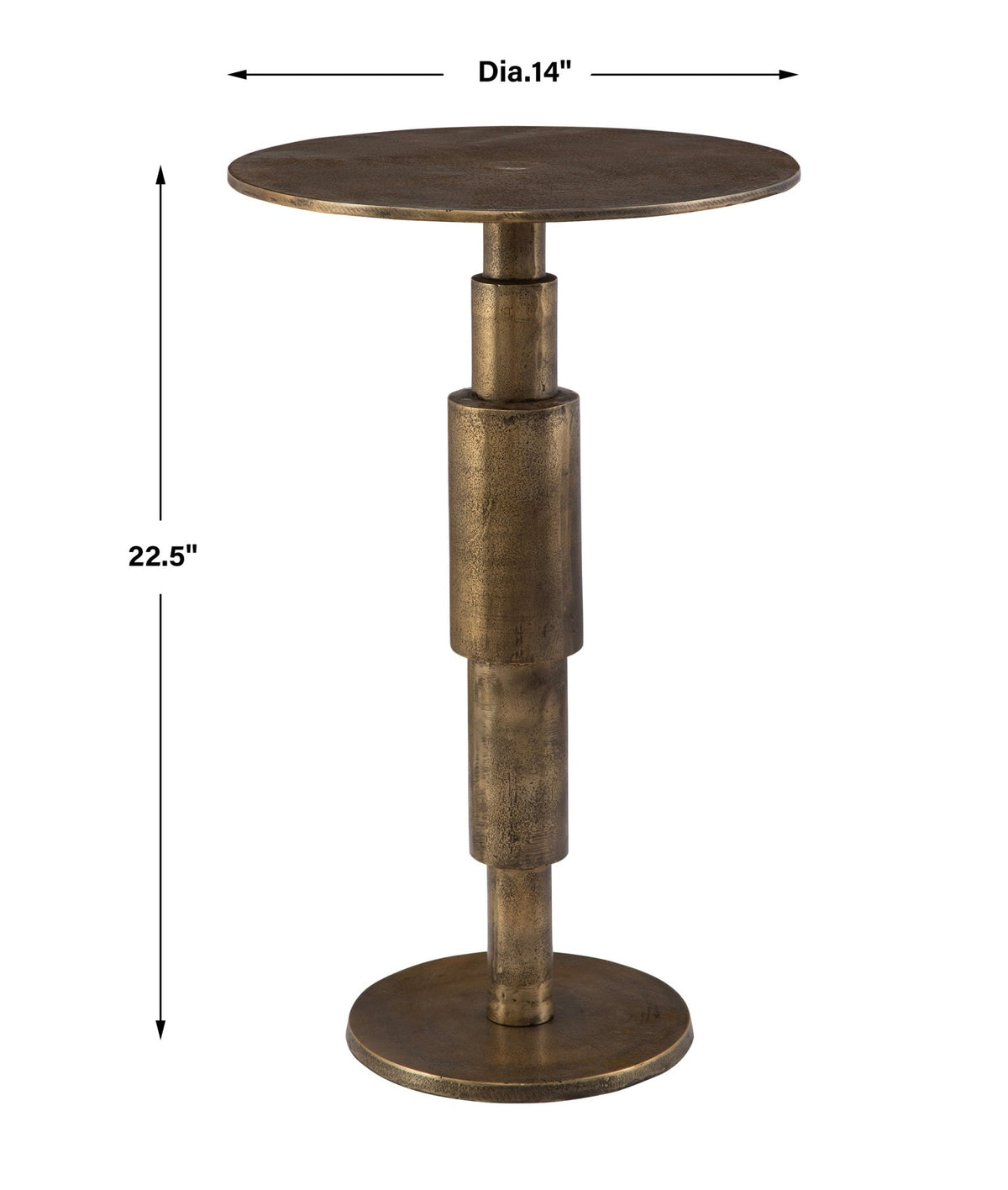 Uttermost Descend Gold Accent Table Accent & End Tables| Uttermost
