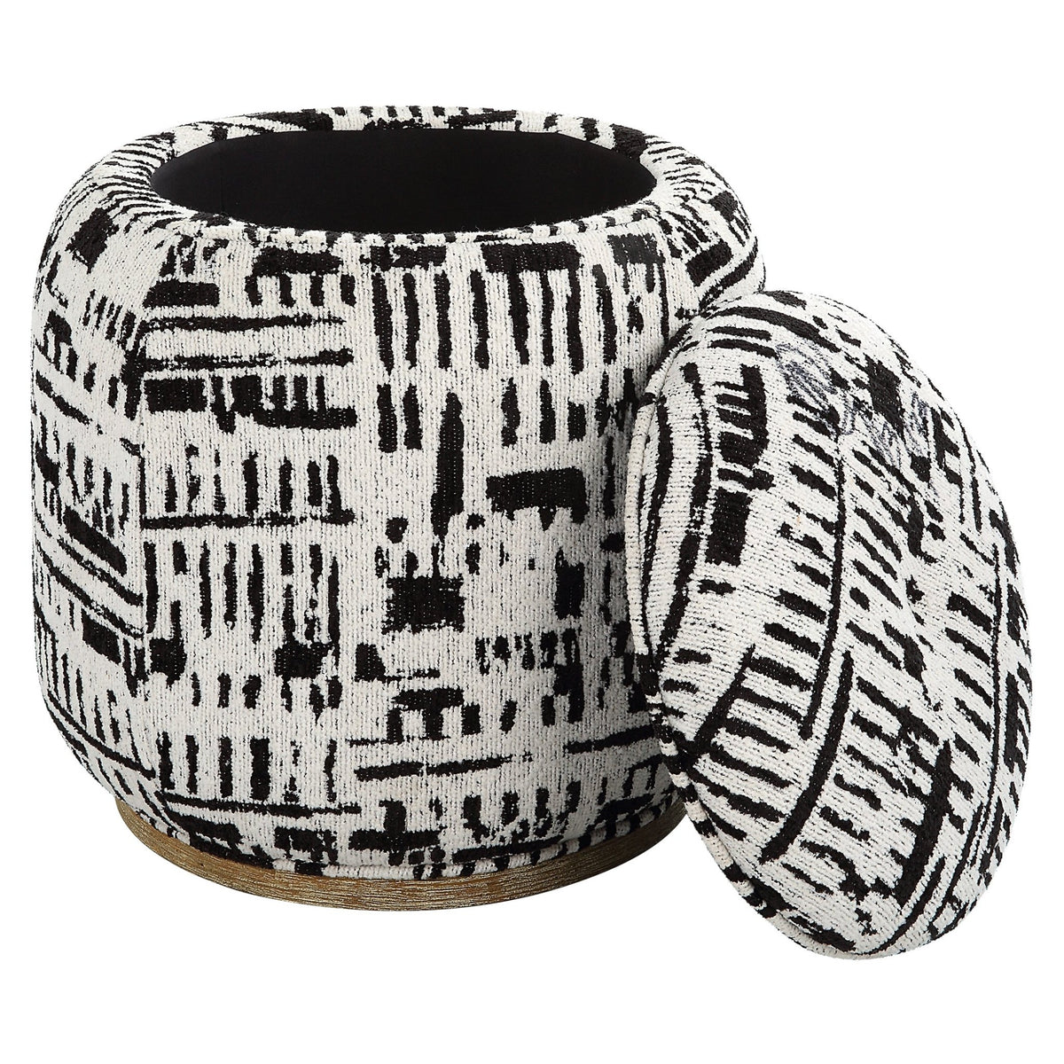 Uttermost Dialogue Poof Ottoman Table Decors| Uttermost